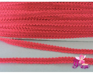 Тесьма "Шанель" 10 мм, цв. ярко-розовый №337