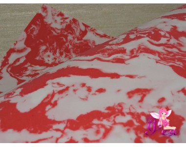 Фоамиран зефирный 1 мм, мраморный красный