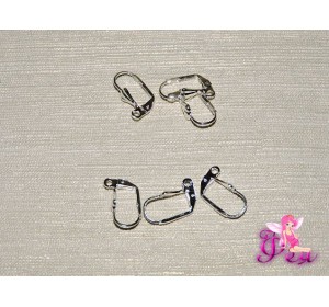 Швензы с петелькой , цв. серебро - 1пара (2 шт)