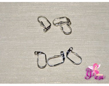 Швензы с петелькой , цв. серебро - 1пара (2 шт)