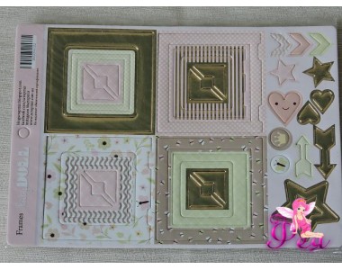 Рамки из чипборда для скрапбукинга Simple Flowers,  30 эл.