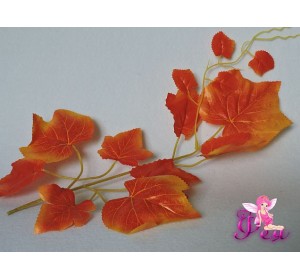 	Веточка «Виноград» 30см, цв. оранжевый