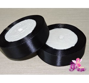 Атласная лента 25 мм, цв. темно-темно-синий № 154