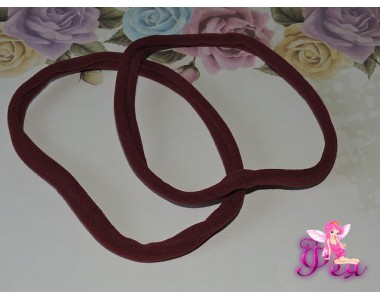 Резинка-повязка "One size",  диаметр 10,5см, окружность 33 см. цв. бордовый -1 шт.