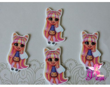 Кабошон-вырубка "Хэрдораблс " 44*2 мм, с ушками  -1 шт