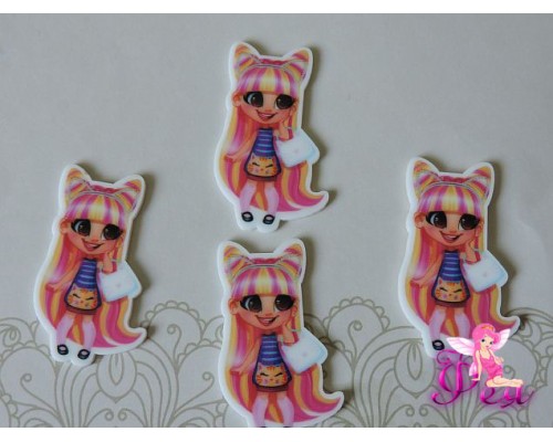 Кабошон-вырубка "Хэрдораблс " 44*2 мм, с ушками  -1 шт