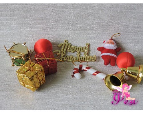 Набор новогодних украшений 10 шт