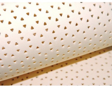 Фоамиран декоративный 2 мм (20*30 см), в дырочки, цв. кремовый - 1 лист