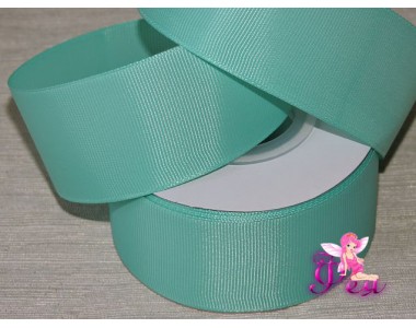 Репсовая лента 40 мм, цв. аквамариновый - 1м