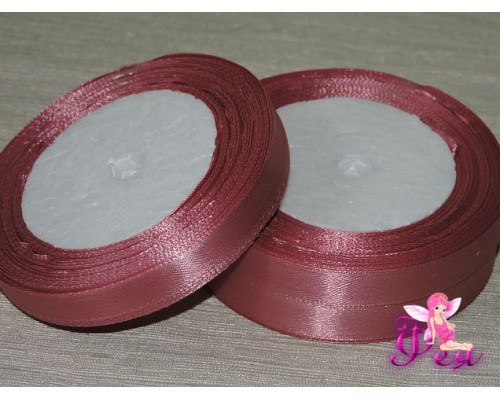 Атласная лента 12 мм, цв. пепельно-розовый - 1 м