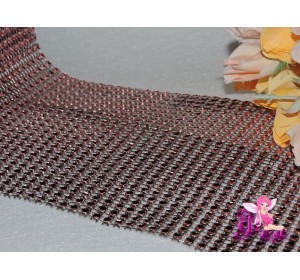 Имитация страз 24 ряда, цв. светло-розовый ( 25 см)