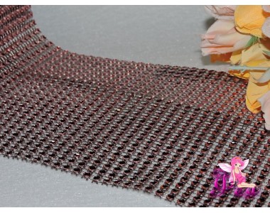 Имитация страз 24 ряда, цв. светло-розовый ( 25 см)