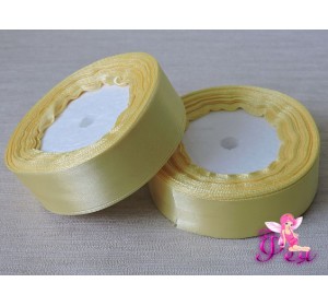 Атласная лента 25 мм, цв. желтый № 15