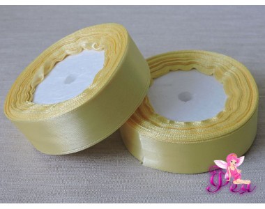 Атласная лента 25 мм, цв. желтый № 15