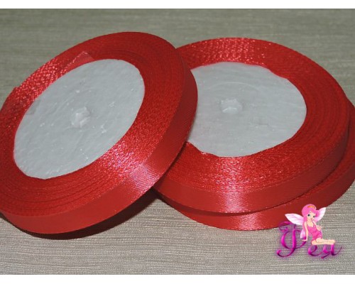 Атласная лента 12 мм, цв. каралловый - 1 м