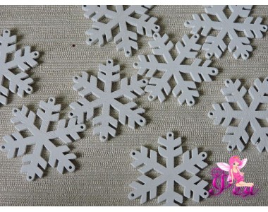 Фигурка из фанеры 37 мм "Снежинка №1" (1 шт)