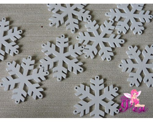 Фигурка из фанеры 37 мм "Снежинка №1" (1 шт)