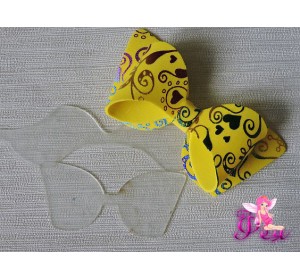 Набор шаблонов для "Скошеного бантика" в комплекте  2 детали