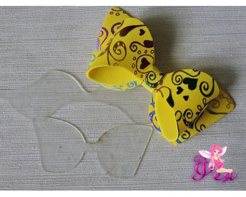 Набор шаблонов для "Скошеного бантика" в комплекте  2 детали