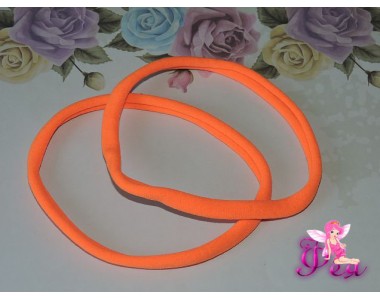 Резинка-повязка "One size",  диаметр 10,5см, окружность 33 см. цв. оранжевый -1 шт.