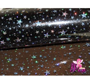 Декоративная пленка "Звезды" 0,5 мм, цв. черный