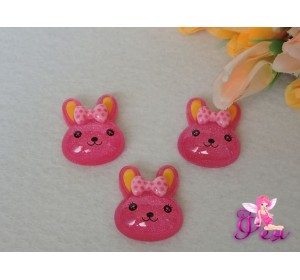 Кабошоны акрил. зайка, 33x 25мм