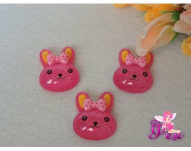 Кабошоны акрил. зайка, 33x 25мм