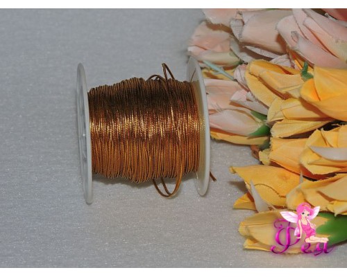 Шнур декоративный 1мм, цв. золото