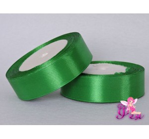 Атласная лента 25 мм, цв. зеленый - 1м