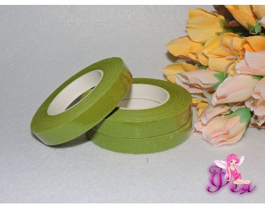 Тейп-лента 12 мм, цв. светло зеленый