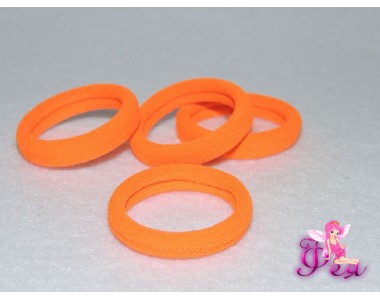 Резинки для волос 3см, цв. оранжевый