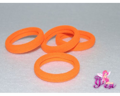 Резинки для волос 3см, цв. оранжевый