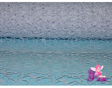 Искусственный сизаль паутинка, белого цвета (отрез 50 см*50 см)