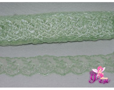 Кружево  45мм, цв. мятный