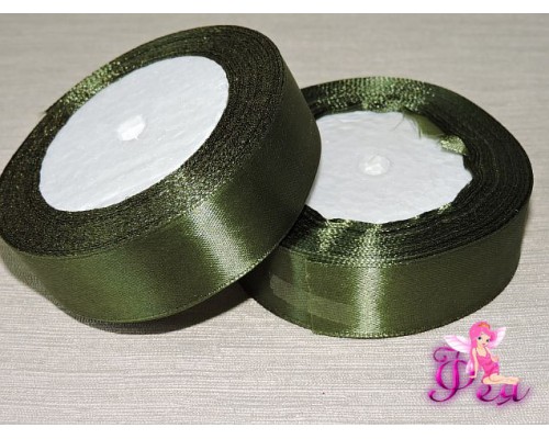 Атласная лента 25 мм, цв. фисташковый № 113