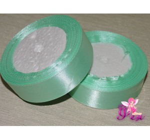 Атласная лента 25 мм, цв. мятный- 1 м