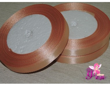 Атласная лента 12 мм, цв.  темно-бежевый - 1 м