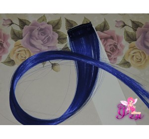 Цветная прядь, 50 см, цв. синий - 1 шт.