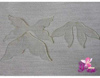 Набор шаблонов для "Хвостики русалочки" в комплекте  3 детали