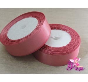 Атласная лента 25 мм, цв. пепельно-розовый - 1 м