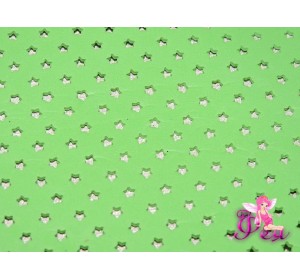 Фоамиран декоративный 2 мм (20*30 см), в  звездочки, цв. салатовый - 1 лист