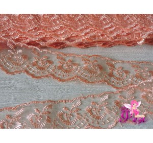 Кружево 40 мм, цв. персиковый