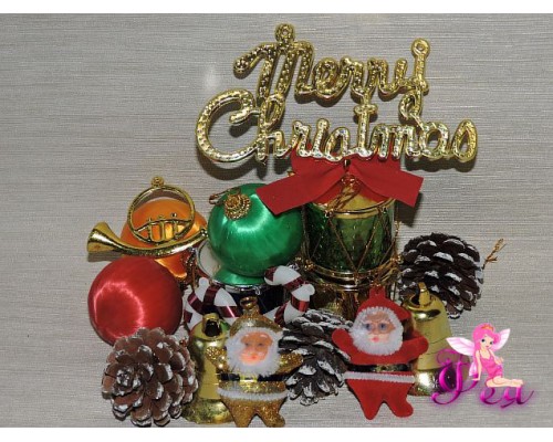 Набор новогодних украшений 18 шт 