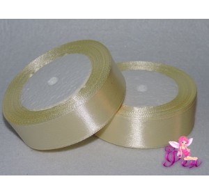 Атласная лента 25 мм,цв.  кремовый 