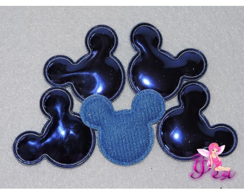 Патч 3D, глянец " Миккки Маус" 4*3,5 см, синий