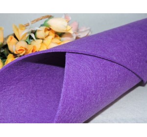 Фетр жесткий цв. фиолетовый 3мм (лист 49см * 49см)
