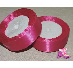 Атласная лента 25 мм, цв. малиновый - 1 м