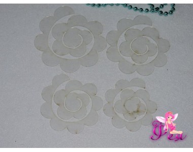 Набор шаблонов "Цветочки", 4 детали