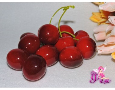 Черешня 32 мм, темно-красная (двойная)