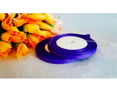 Репсовая однотонная 6мм *18м, цв. фиолетовый